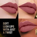 Lakme Forever Matte Lipstick, Made With French Rose Oil Extracts - Pink Geranium