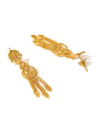 Ruby Raang Golden Choker with Earrings