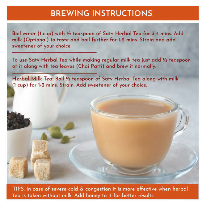 Satv Shwas Herbal Milk Tea - Distacart