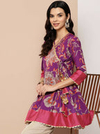 Ahalyaa Women's Traditional wear Tunic - Purple