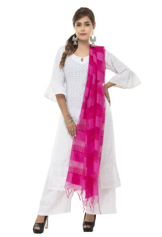 Mominos Fashion Moeza Cotton Payal Design Pink Dupatta