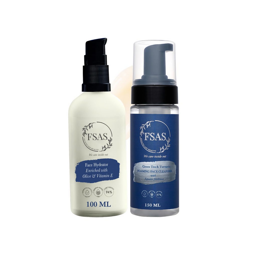FSAS Health and Beauty Face Combo of Face Hydrator + Green Tea Foaming Face Cleanser