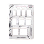 square cake sketching stencils
