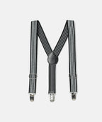 Manet Boys Strip Suspenders - Black