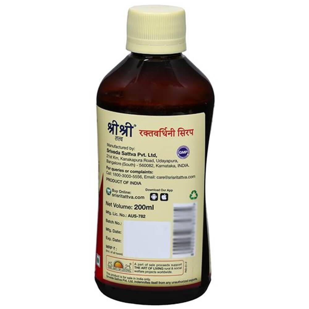 Sri Sri Tattva Raktavardhini Syrup (200 ml)