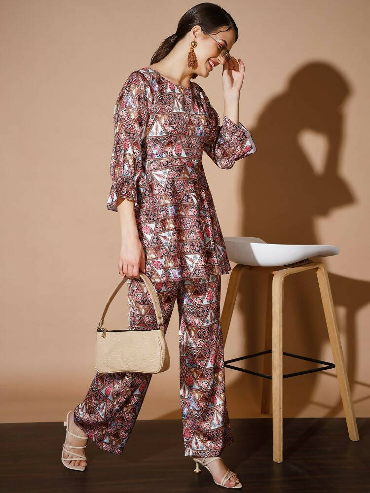 Myshka Women Multi Printed Co-Ords - Distacart