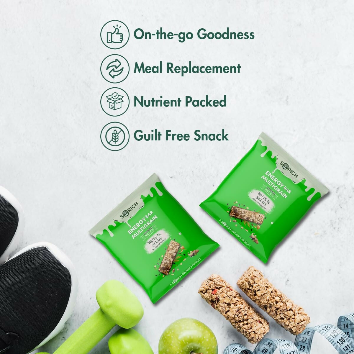 Sorich Organics Multigrain Energy Mini Bars Nut & Seeds - Distacart