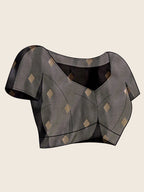 Vedant Vastram Soft Litchi Silk Banarasi Silk Jacquard Saree - Black
