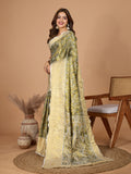 Vedant Vastram Soft Litchi Silk Kanjeevaram Silk Jacquard Saree - Green