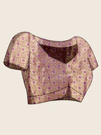 Vedant Vastram Soft Litchi Silk Kanjeevaram Silk Jacquard Saree - Lavender
