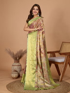 Vedant Vastram Soft Litchi Silk Kanjeevaram Silk Jacquard Saree - Magenta - Distacart