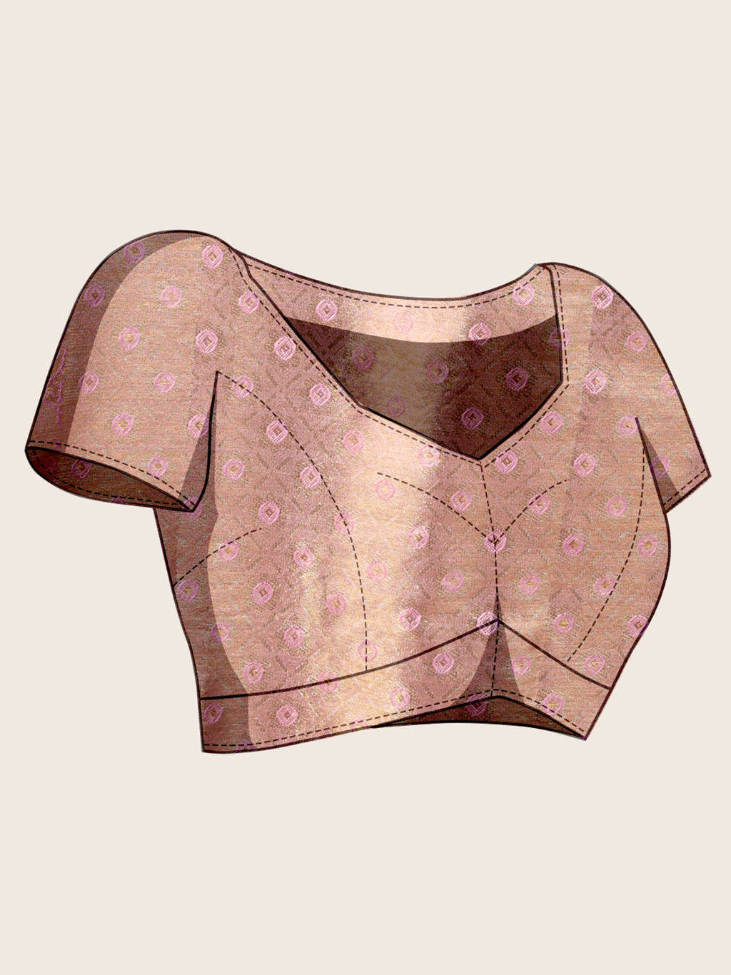 Vedant Vastram Soft Litchi Silk Kanjeevaram Silk Jacquard Saree - Rama