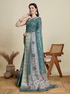 Vedant Vastram Cotton Silk Fancy Jacquard Bollywood Saree - Green