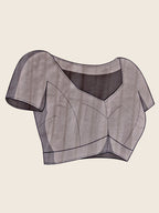 Vedant Vastram Cotton Silk Fancy Jacquard Bollywood Saree - Grey