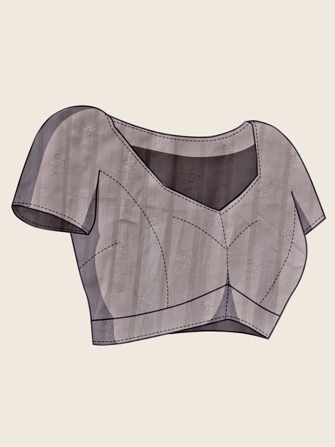 Vedant Vastram Cotton Silk Fancy Jacquard Bollywood Saree - Grey