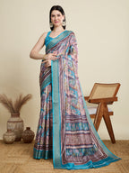 Vedant Vastram Cotton Silk Fancy Jacquard Bollywood Saree - Rama