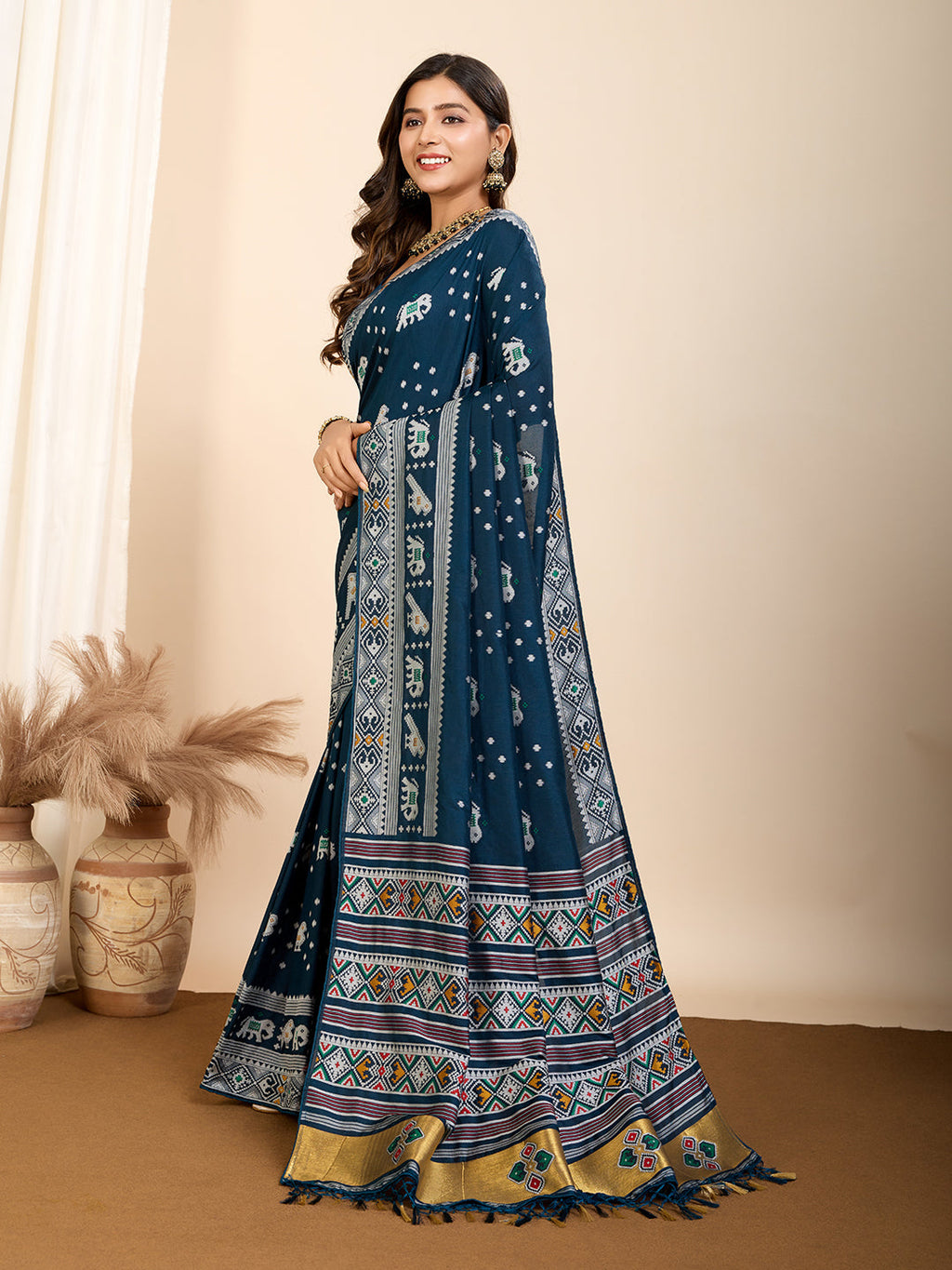 Vedant Vastram Maslin Dola Silk Kanjeevaram Silk Saree - Morpich
