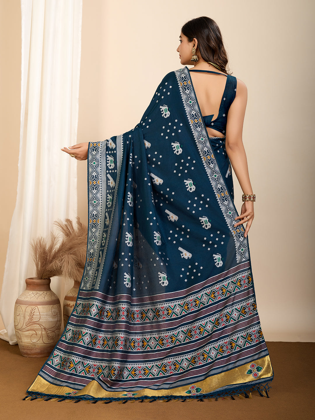 Vedant Vastram Maslin Dola Silk Kanjeevaram Silk Saree - Morpich