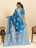 Vedant Vastram Art Silk Fancy Jacquard Saree - Rama - Distacart