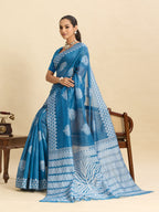 Vedant Vastram Art Silk Fancy Jacquard Saree - Rama - Distacart