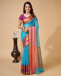 Vedant Vastram Cotton Silk Silk Jacquard Fancy Saree - Rama