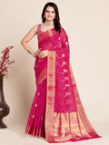 Vedant Vastram Cotton Silk Silk Jacquard Fancy Saree - Pink