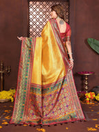 Aastha Fashion Gold Tissue Silk Weaving Saree - Distacart