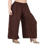 Lagi Women's Brown Solid Palazzo (PLZ04J)