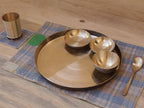 De Kulture Works Pure Ayurveda Kansa Bronze Golden Dinner Thali Set