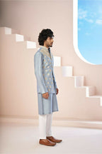 Open Nehru Jacket by Hilo Design