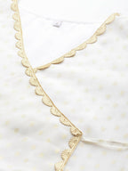 Ahalyaa Women's Traditional wear Tunic - Off-White