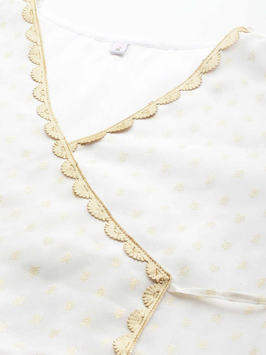 Ahalyaa Women's Traditional wear Tunic - Off-White