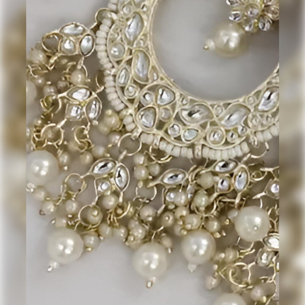 Jewel City Opulent Floral Pearl Chandelier Earrings - Exquisite Bridal Jewelry - Distacart