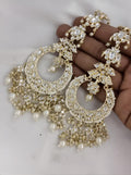 Jewel City Opulent Floral Pearl Chandelier Earrings - Exquisite Bridal Jewelry - Distacart
