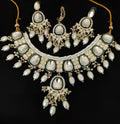 Jewel City Exquisite Pearl and Emerald Necklace Set