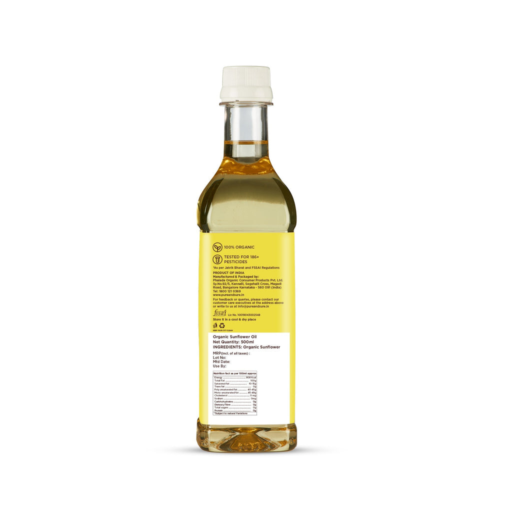 Pure & Sure Organic Sunflower Oil - Distacart