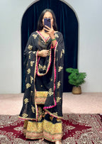 Lehenga Mart Designer Embroidered and Mirror Work Suit - Distacart