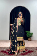 Lehenga Mart Designer Embroidered and Mirror Work Suit - Distacart