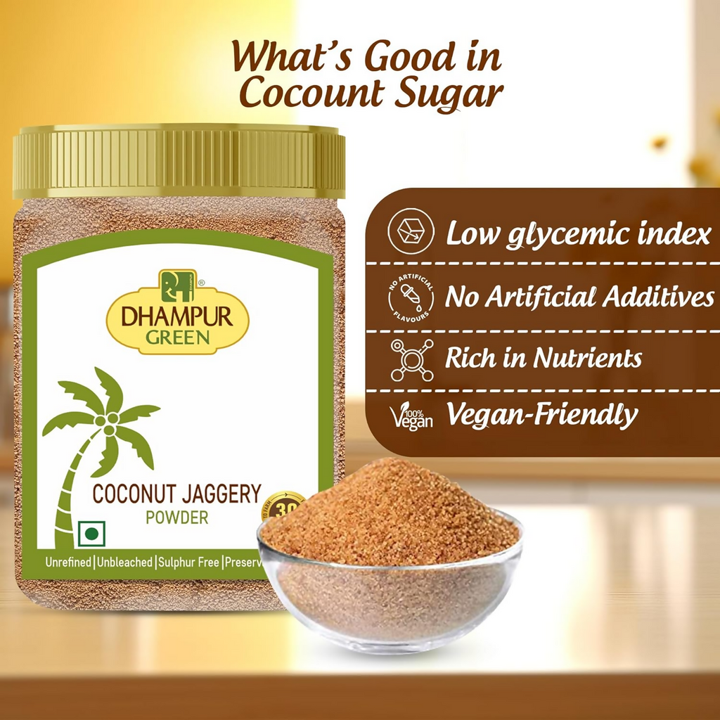 Dhampur Green Coconut Jaggery Powder - Distacart