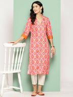 Ahalyaa Women's Traditional wear Kurta - Orange
