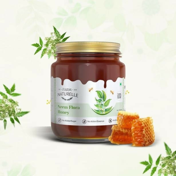 Farm Naturelle Neem Flora Honey – Pure, Raw & Natural Honey for Health