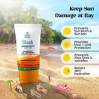 Chicnutrix Korean Block Lightweight Sunscreen SPF 45 PA+++ UVA + UVB Protection, Reduces Fine Lines And Wrinkles, Korean Skincare