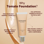 Flicka Cosmetics Tomato Liquid Foundation With Spf Long Lasting Lightweight All Skin Types - Caramel - Distacart