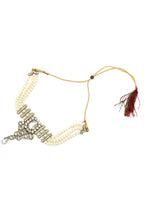 Mominos Fashion Johar Kamal Gold-Plated Brass Finish Kundan/Stone Choker For Women (White) - Distacart