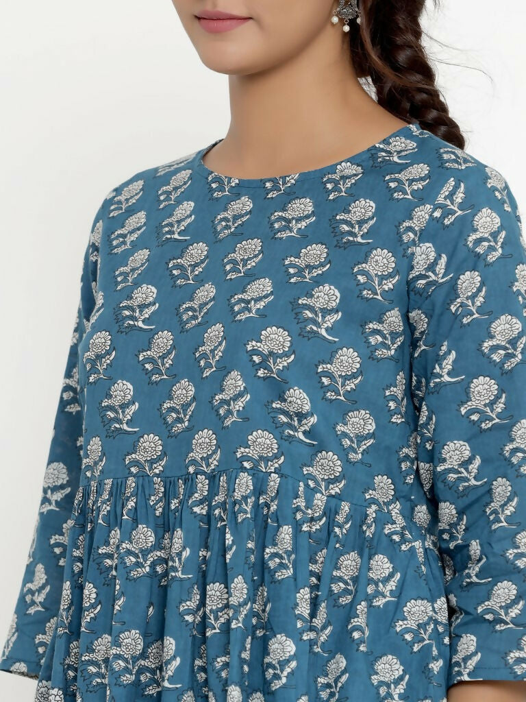 Miravan Women's Cotton Floral Print Tunics