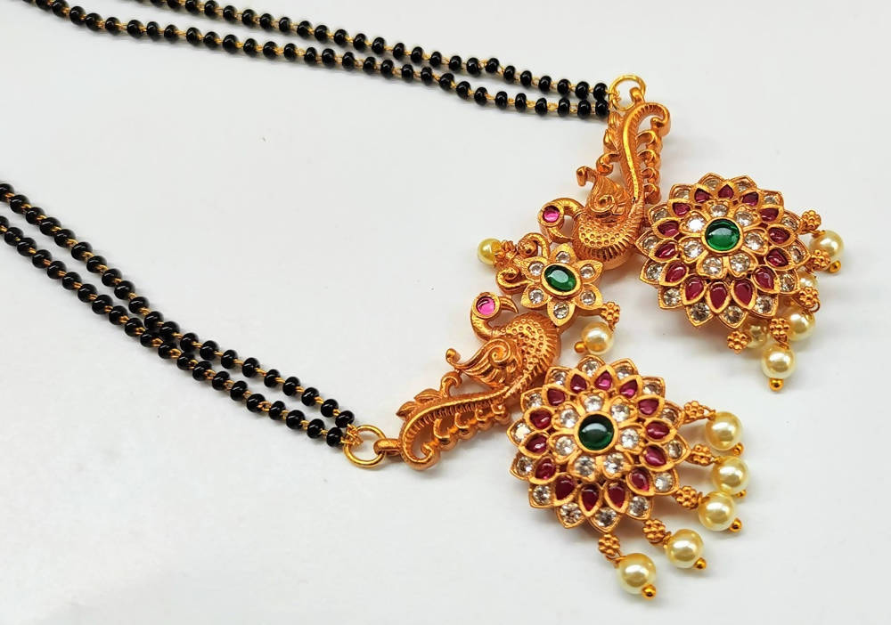 Matt Finish Peacock Mangalsutra - Distacart