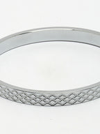 NVR Men's Silver-Plated Stainless Steel Kada Bracelet - Distacart