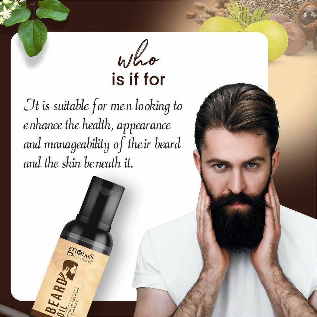 Globus Naturals Ayurvedic Beard Oil - Distacart