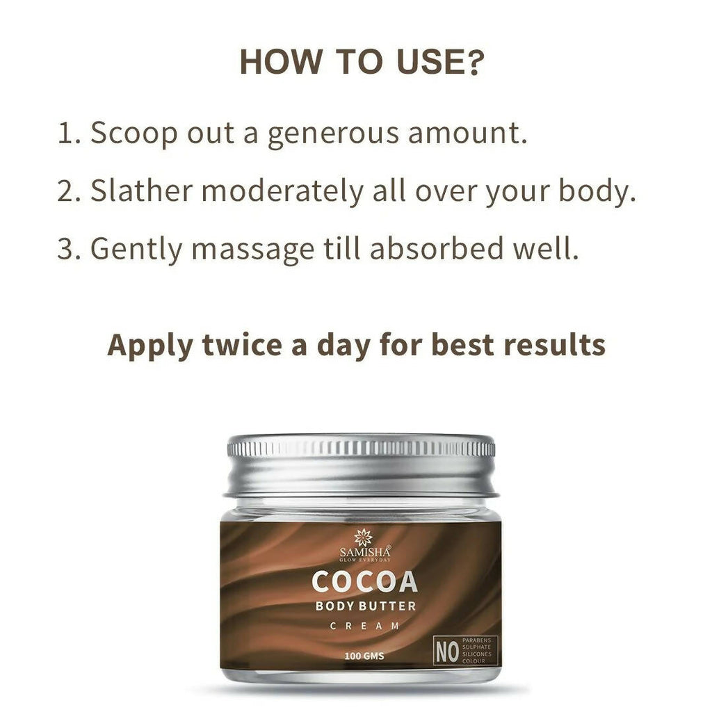 Samisha Organic Stretch Marks Remover Cocoa Body Butter Cream