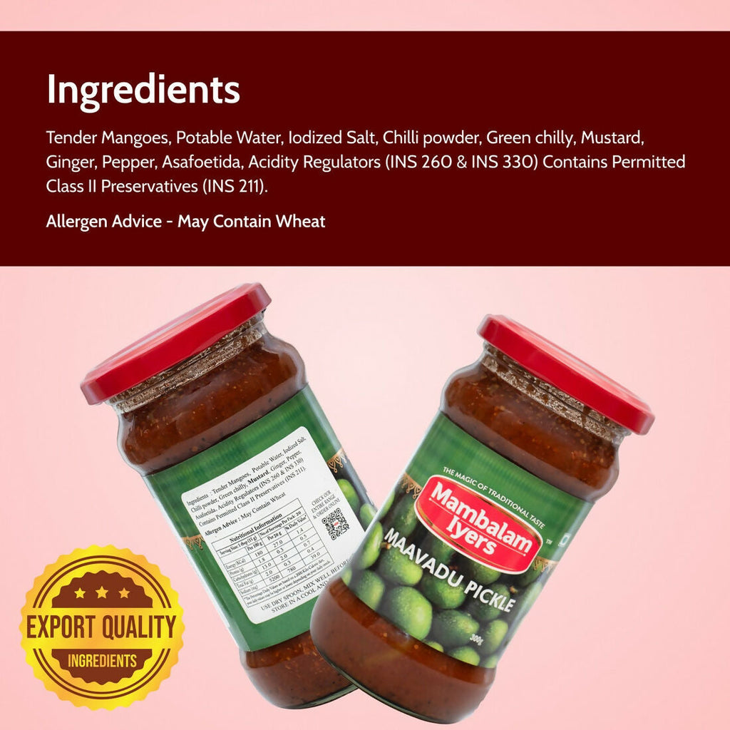 Mambalam Iyers Maavadu Pickle